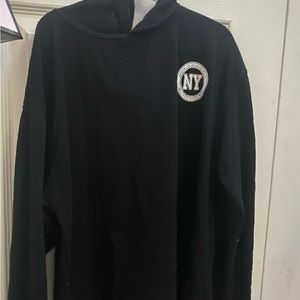 Black lightweight hoodie